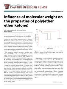Influence of molecular weight on the properties of poly(ether ether