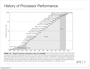 History of Processor Performance
