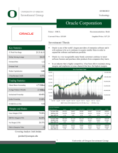 ORCL - University of Oregon Investment Group