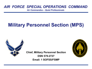 Military Personnel Section - Hurlburt Field Force Support Squadron
