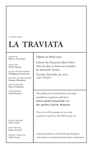 la traviata - Metropolitan Opera