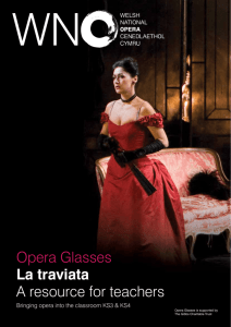 Opera Glasses La traviata A resource for teachers