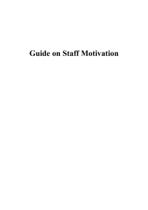 A Guide on Staff Motivation