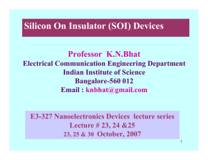 Lecture23 slides - Department of Electrical Communication