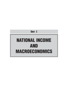 national income and macroeconomics