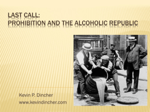 Last Call: Prohibition and the Alcoholic Republic