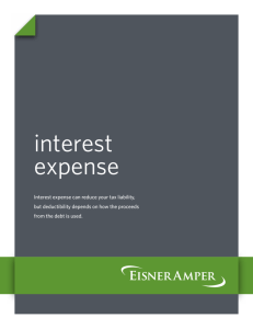 interest expense