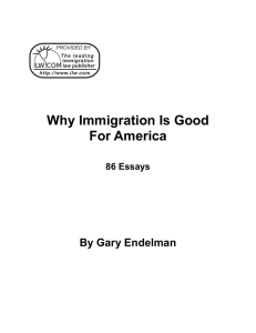 Why Immigration Is Good For America