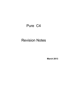 Core 4 Revision Notes
