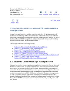 5.1 About the Oracle WebLogic Managed Server