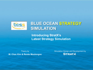 blue ocean strategy simulation (boss)