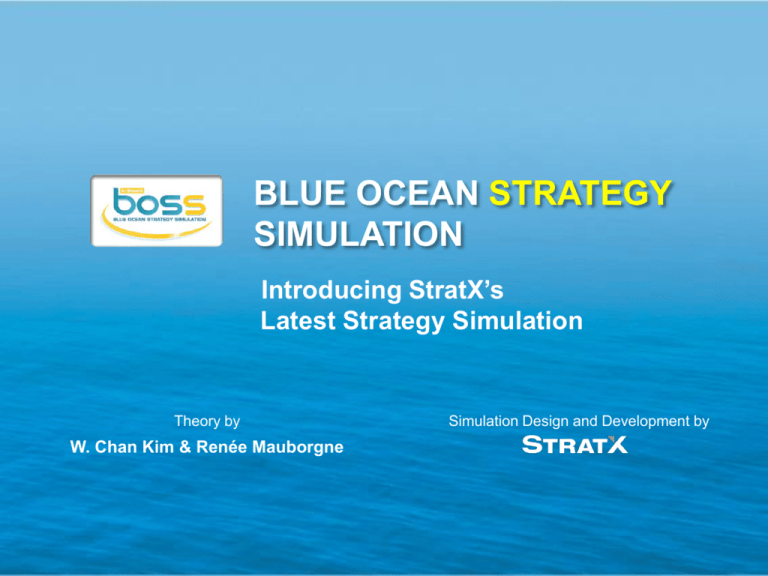 instal the new Blue Ocean Strategy