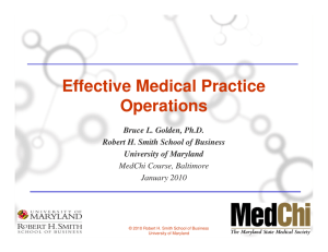 Effective Medical Practice Operations