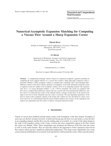 Numerical-Asymptotic Expansion Matching for Computing a Viscous