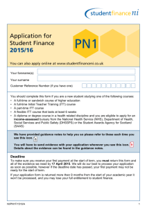 PN1 - New Students application form