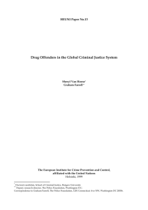 Drug Offenders in the Global Criminal Justice System