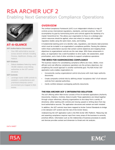 Unified Compliance Framework (UCF)
