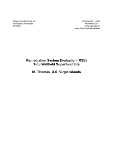 Remediation System Evaluation (RSE): Tutu Wellfield Superfund