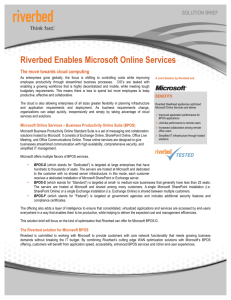 Solution Brief: Riverbed Enables Microsoft Online Services