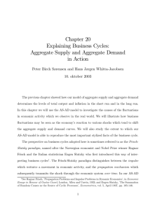 Chapter 20 Explaining Business Cycles: Aggregate Supply and