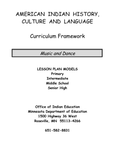 American Indian Music and Dance Curriculum