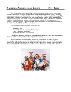 Thunderbird American Indian Dancers Study Guide