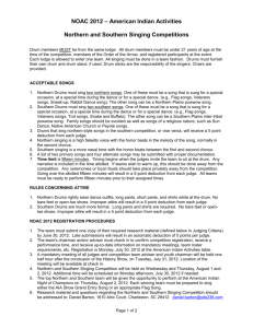 American Indian Activities guidelines for NOAC 2012