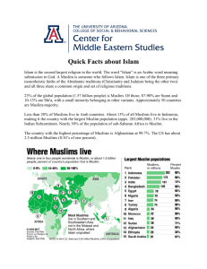 Quick Facts about Islam - The Center for Middle Eastern Studies