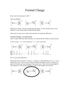 Oxidation Numbers & Formal Charge