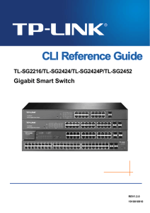 CLI Reference Guide - TP-Link