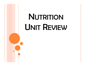 Nutrition Test Review Quarter 4