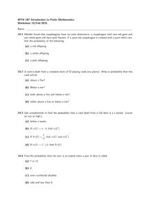 MTH 107 Introduction to Finite Mathematics Worksheet 14/Fall 2015