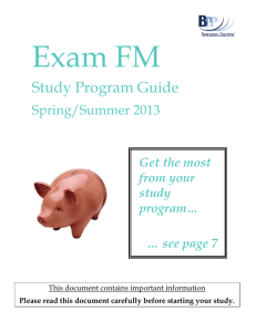 Study Program Guide