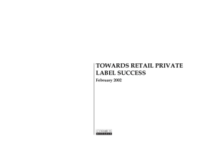 Towards Private Label Success