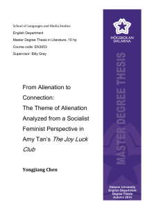 From Alienation to Connection: The Theme of Alienation Analyzed