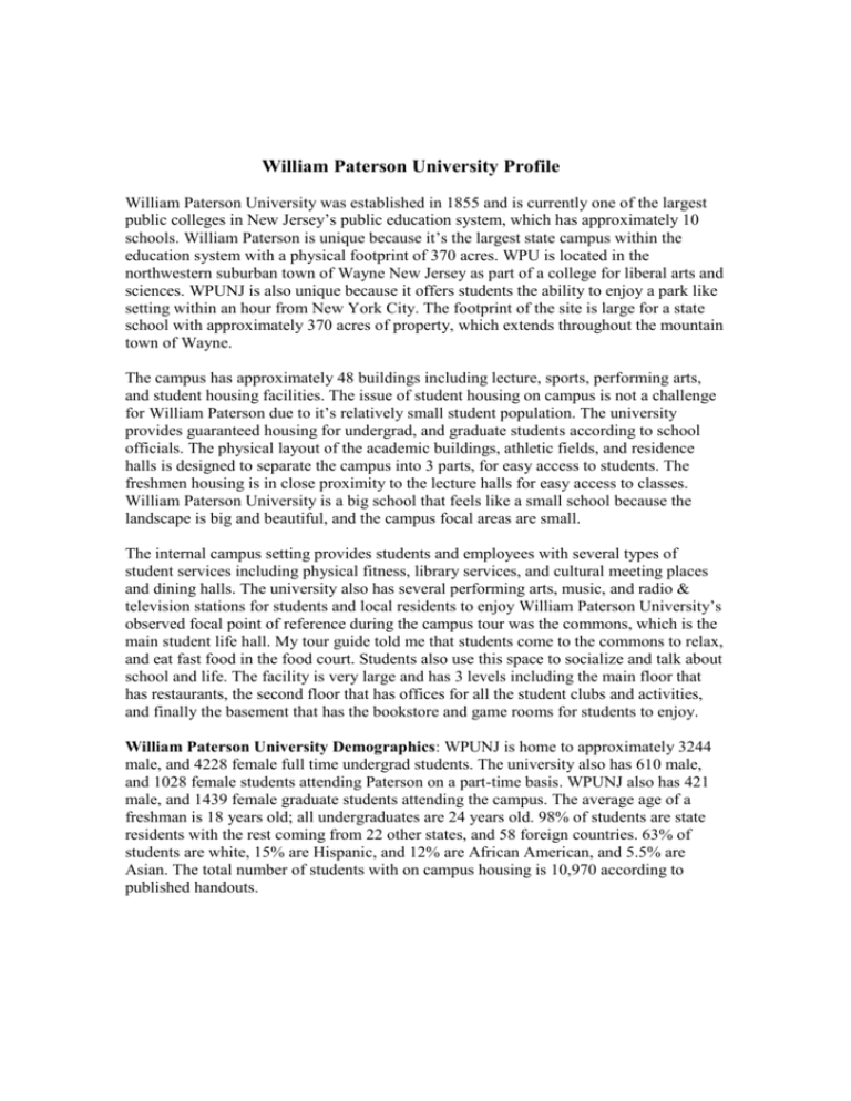 william paterson university essay prompt