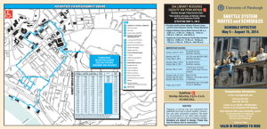 SHUTTLE SYSTEM ROUTES and SCHEDULES
