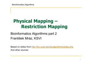 Physical Map, Restriction Mapping