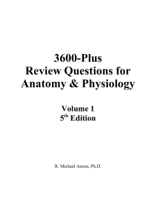 3600+ Review Questions for Anatomy