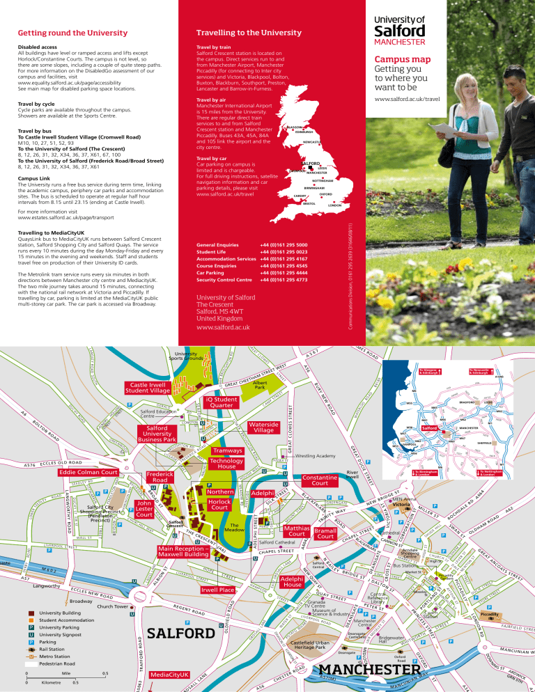 University of Salford Campus Map and Guide