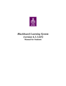 Blackboard Student Manual