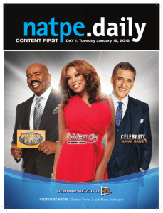 your NATPE Daily PDF from January 19, 2016.