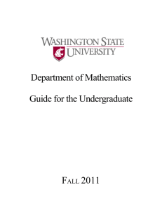 March 97 Version - Department of Mathematics and Statistics