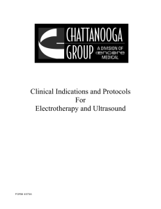 Clinical Indications and Protocols For Electrotherapy and Ultrasound