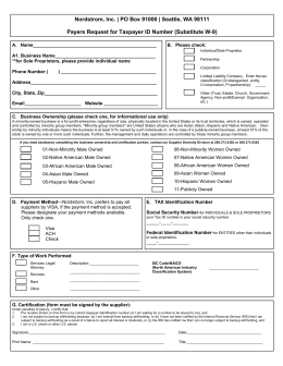 supplier diversity questionnaire supplier diversity questionnaire
