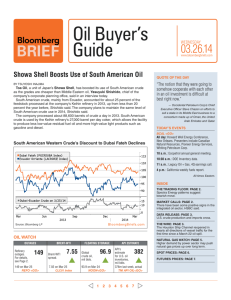 Oil Buyer's Guide - Bloomberg Briefs