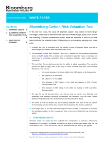 Bloomberg Carbon Risk Valuation Tool