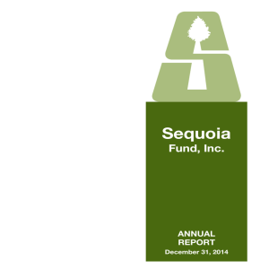 annual report - Sequoia Fund