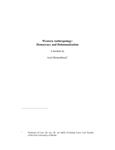 Western Anthropology - Dissertationen Online an der FU Berlin