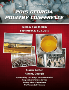 2015 GEORGIA POULTRY CONFERENCE